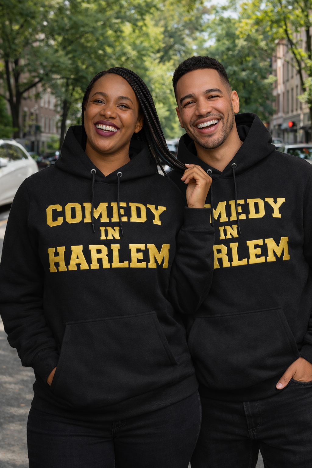 Comedy In Harlem Signature Gold Hoodie