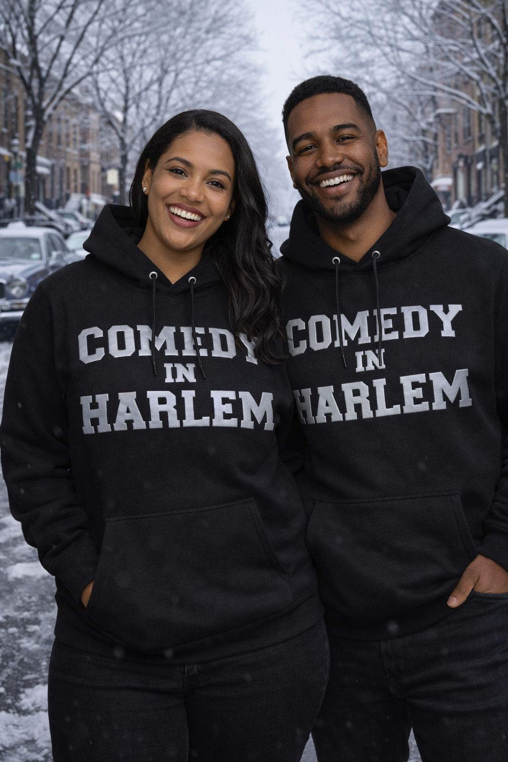 Comedy In Harlem Signature Silver Hoodie (Winter Edition)