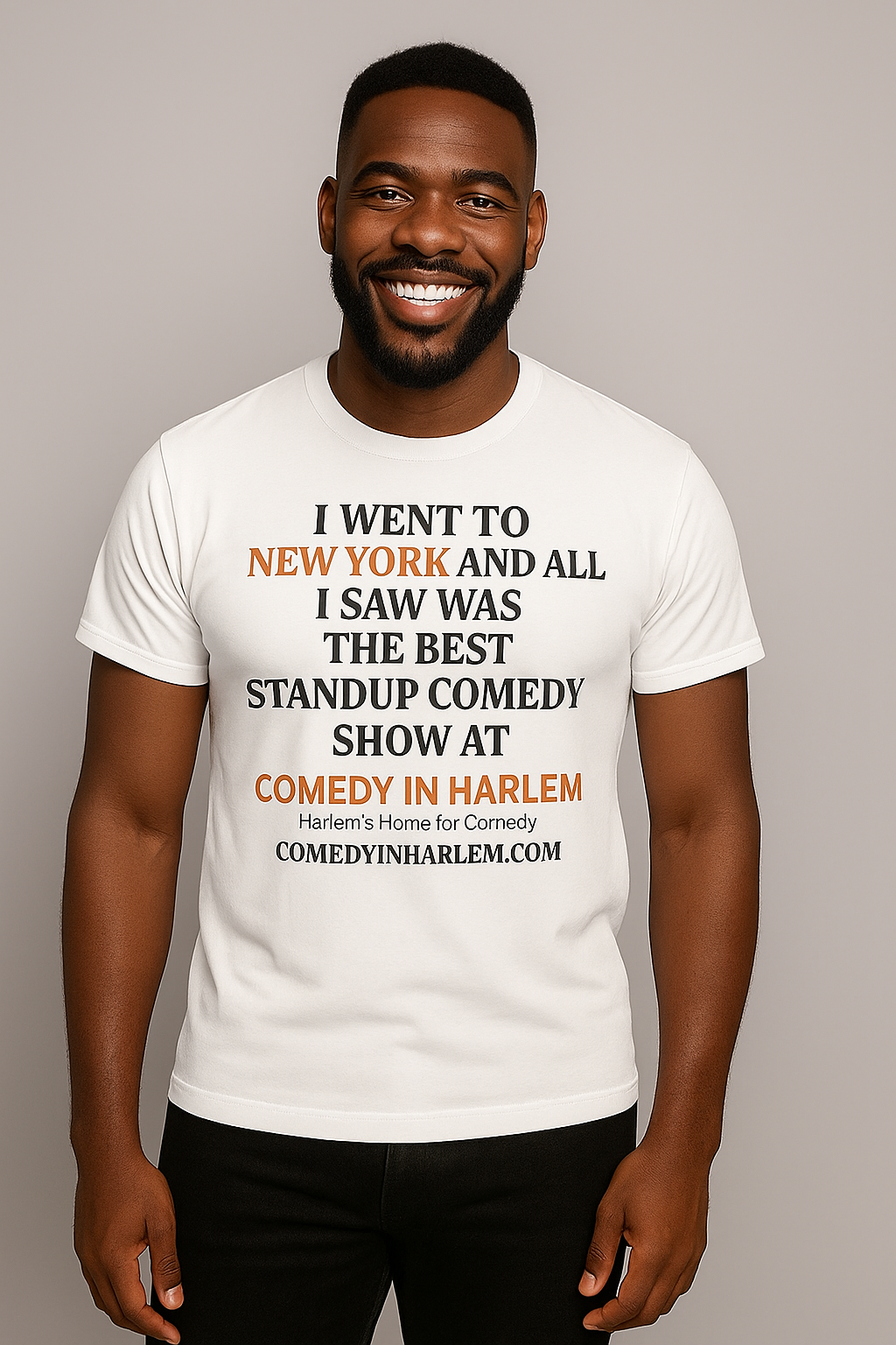 Best Comedy Show T-Shirt White/Black